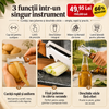 Curatator de Legume Multifunctional cu Maner de Lemn